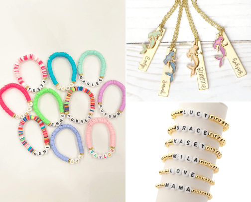 Personalizable bracelets & pendants cover photo collage