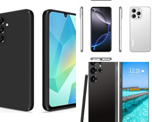 Type of phones cover photo collage