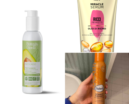 Affordable Curly hair routine cover photo collage