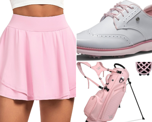 Pink Golf Girl Amazon Finds cover photo collage
