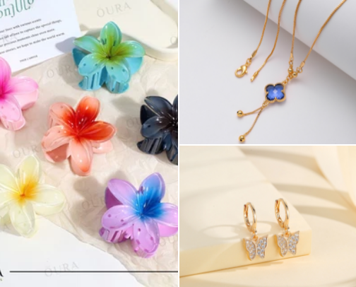 Women's accessories to look beautiful and luxurious cover photo collage