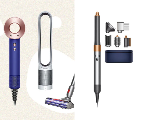 Dyson hair cover photo collage