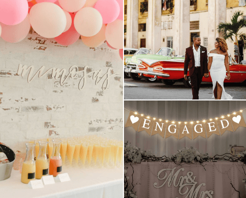 Dream wedding cover photo collage