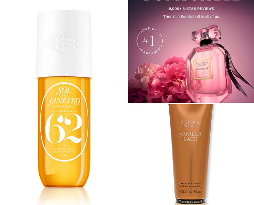 My favorite scents❤️ cover photo collage
