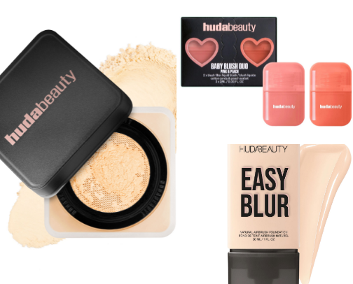 makeup products cover photo collage