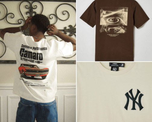 Graphic Tee Finds cover photo collage