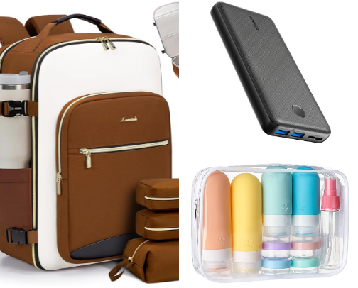 Must have travel items cover photo collage