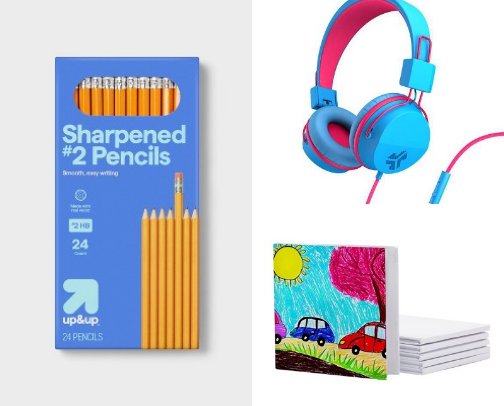 Back to school Supplies cover photo collage