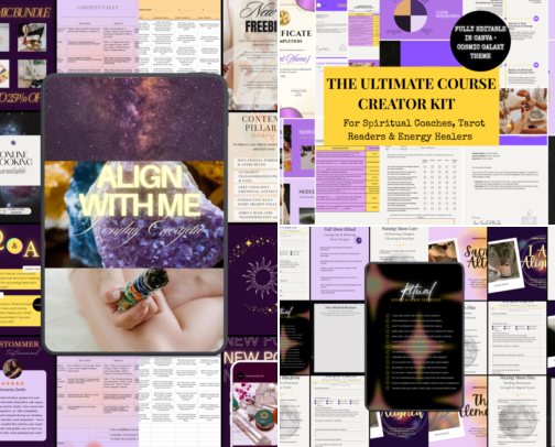 Intentional Living & Spiritual Rituals | Journaling, Meditation & More cover photo collage