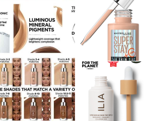 My favorite skin tints cover photo collage