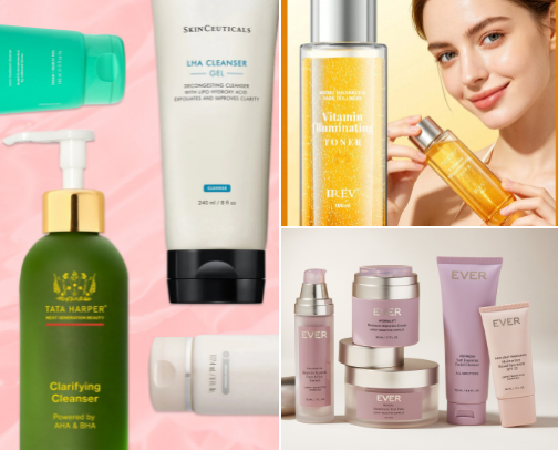 ✨️Skincare Essentials for healthy, Glowing skin ✨️ cover photo collage