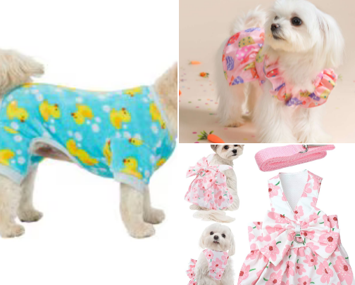 Spring/Easter for dogs/cats cover photo collage