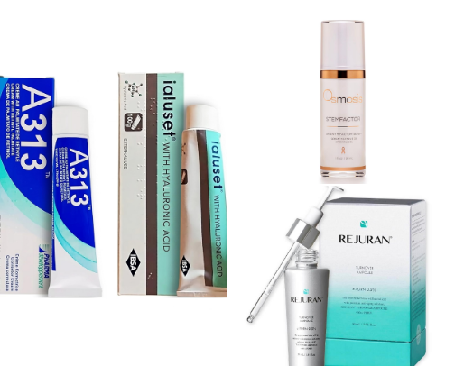 Skincare products I swear by as someone in their late 40's cover photo collage