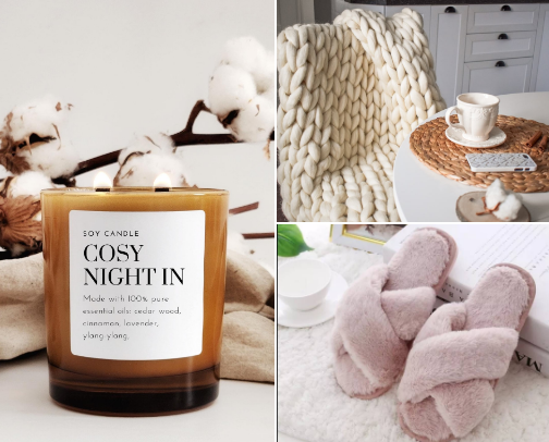 My Cozy Night-In Essentials cover photo collage