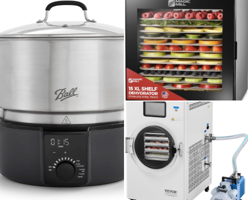 The Best Food Preservation Essentials! Freeze drying to canning. cover photo collage