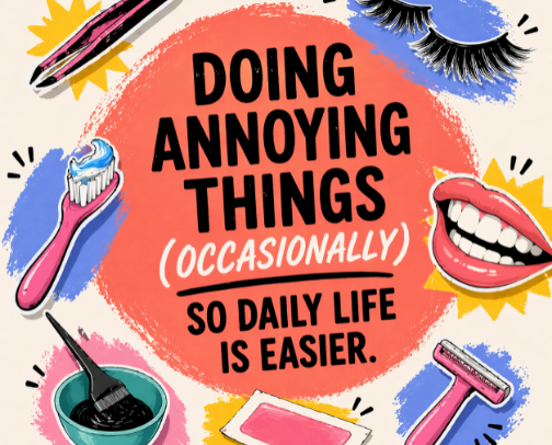 Strategic Laziness: AKA High-Maintenance to be Low-Maintenance cover photo collage