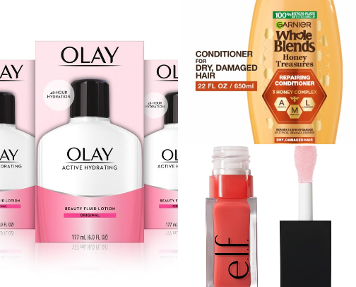 body/hair products cover photo collage