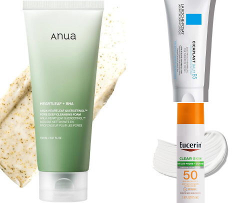 Skincare for oily skin cover photo collage