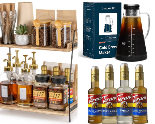 Amazon Coffee Bar finds cover photo collage