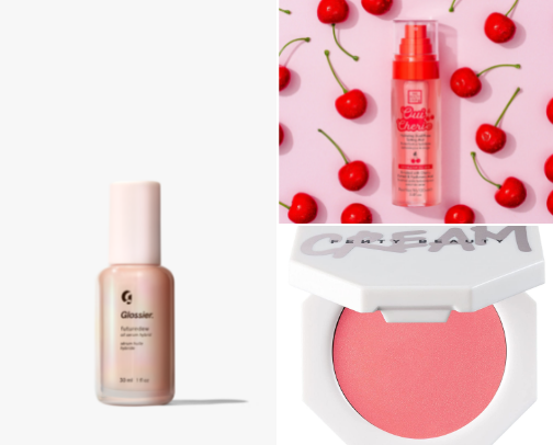 Natural Glowy Makeup Must Haves cover photo collage