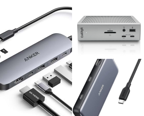USB-C hubs and docks for MacBook 2026 cover photo collage
