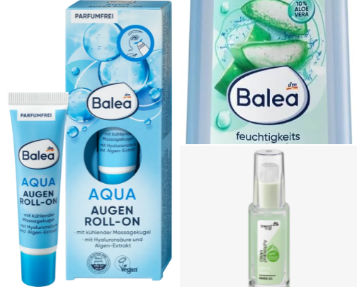 my fav Balea products ! cover photo collage