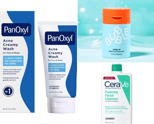 fav skincare picks geared towards more sensitive skin! cover photo collage