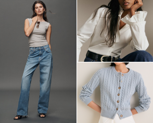 My top recs Jeans and clothing cover photo collage