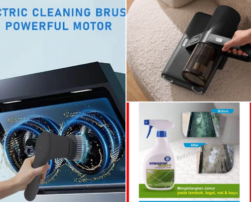Practical Home Cleaning Tools that Make Cleaning Without Hassle! cover photo collage