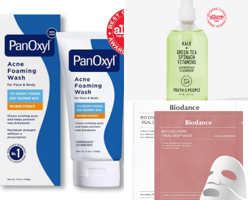 SKINCARE PICKS🫧🩵🧸🎀 cover photo collage