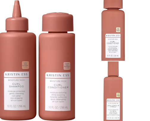 My favorite hair products for long frizzy curls cover photo collage