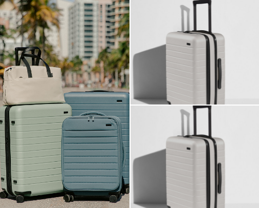 Lugauges travel luggage for your next  adventure, cover photo collage