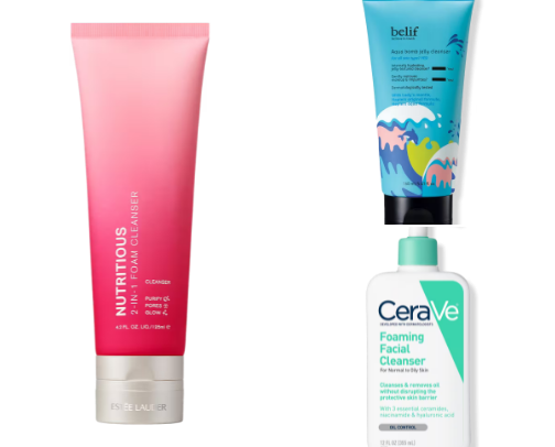 Skin care favs for oily/combination skin! cover photo collage