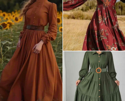 AFFORDABLE Modest Fall/Winter dresses 🍂❄️ cover photo collage