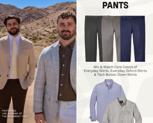 Clothing from Bonobos! cover photo collage