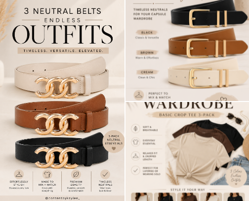 Capsule Wardrobe Essentials cover photo collage
