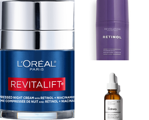 Affordable Retinol products cover photo collage