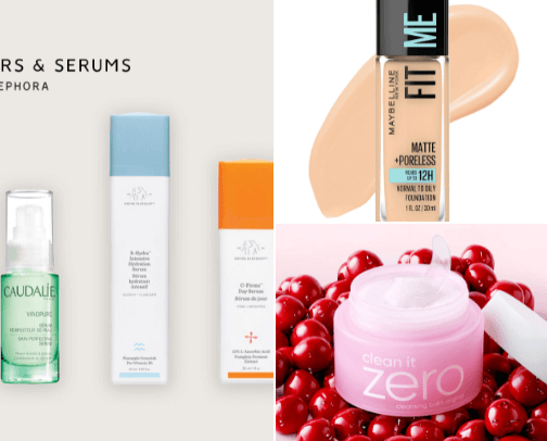 Cosmetics & Health cover photo collage