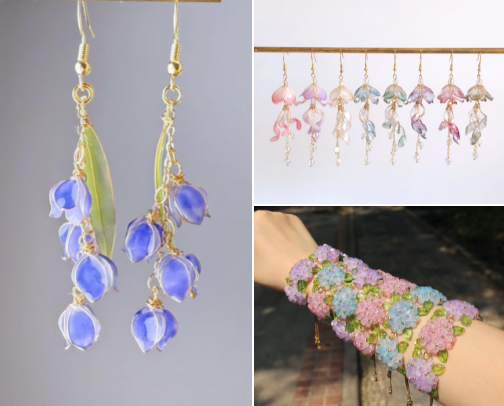 Handmade Whimsical Jewellery | Nature-focused accessories from small brands on Etsy 🌸 cover photo collage