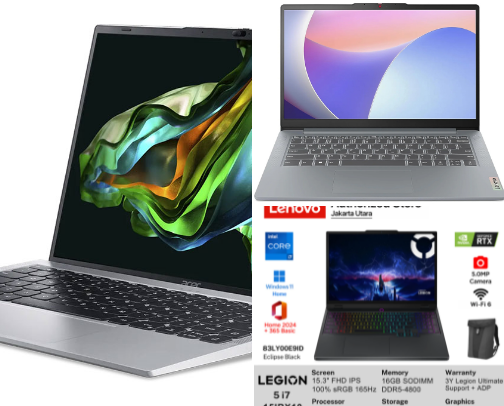 Laptop Gaming Terbaik 2026 – Rekomendasi Spek Gahar, FPS Tinggi & Harga Worth It! cover photo collage