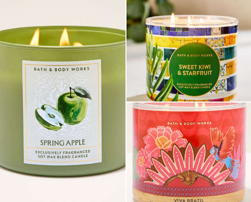 Spring Candles cover photo collage