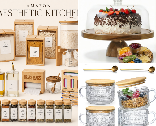 Aesthetic Kitchen Organization & Pantry Staples⁠ cover photo collage
