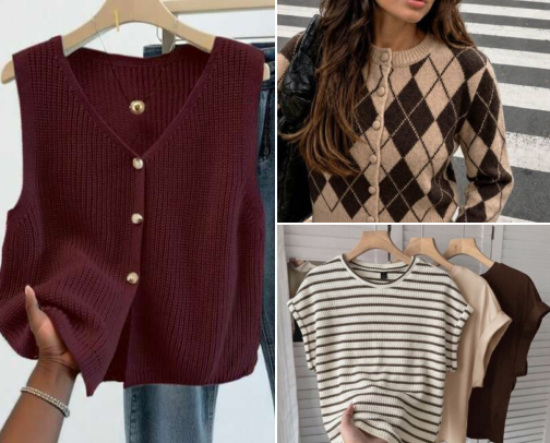 🍂 Affordable Autumn Knits & Casual Jumpers from SHEIN 🤎 cover photo collage