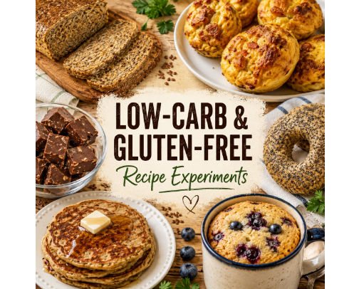 🍽️ My Low-Carb & Gluten-Free Recipe Experiments cover photo collage