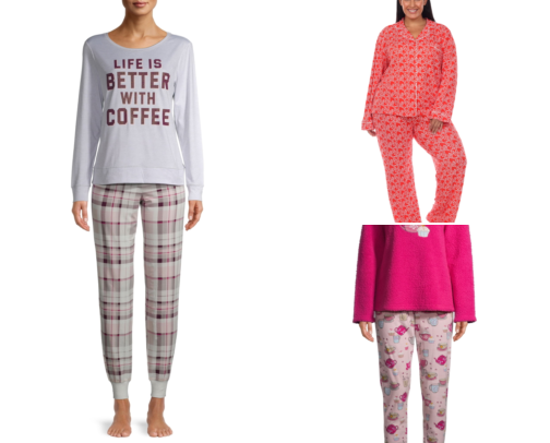Women's Long Sleeve Pajama Sets cover photo collage