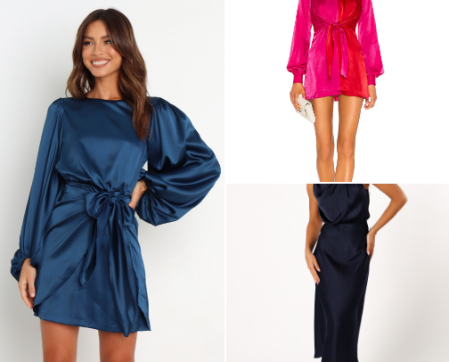 Cocktail dresses cover photo collage