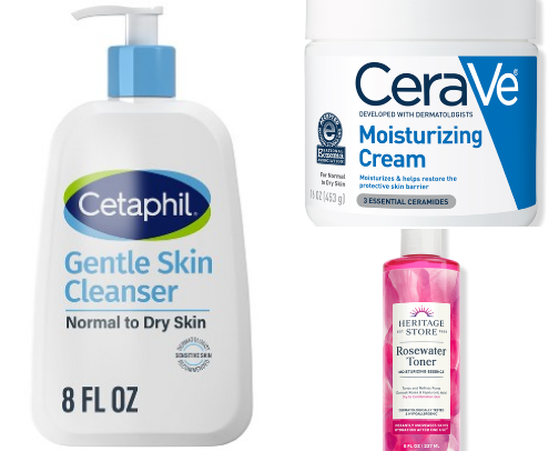 Simple Skincare Recs That Actually Do The Job- from an RN w/ autoimmune sensitivities cover photo collage