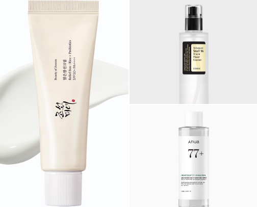 Skincare for a Hydrated, Glowy-Looking Routine cover photo collage
