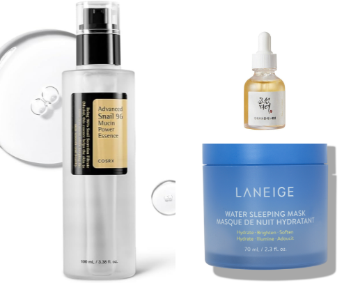 Korean skincare essentials ✨ (glass skin edition) cover photo collage