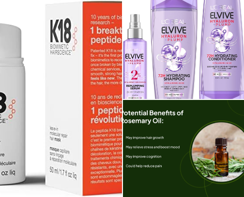 Hair care cover photo collage